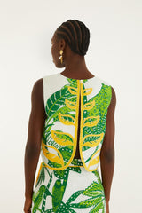 Off-White Amazon Graphic Cropped Top