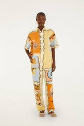 Multicolor Rio Souvenir Scarves Pants