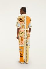 Multicolor Rio Souvenir Scarves Pants