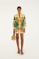 Sand Royal Sea Smocked Mini Dress