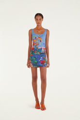 Multicolor Dream Landscape Mini Dress