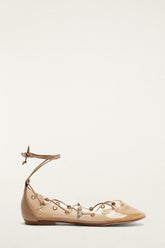 Sand Sea Lace Up Jelly Ballerina