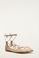 Sand Sea Lace Up Jelly Ballerina