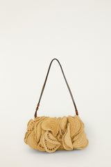 Raffia Flower Clutch
