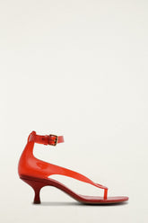 Red Jelly Heel Sandal