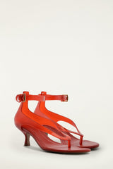 Red Jelly Heel Sandal