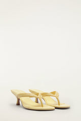 Yellow Rob Kitten Heeled Sandal