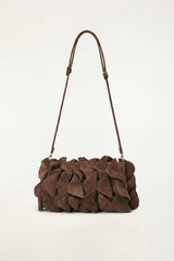Suede Flower Clutch