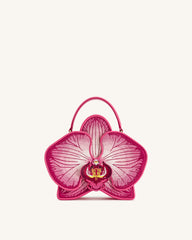 Flora Orchid Shaped Top Handle Bag - Pink