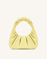Gabbi Ruched Hobo Handbag - Light Yellow