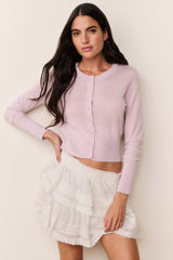 Adeanne Pastel Wool Cardigan