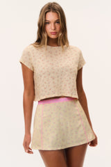 Rubin Ditsy Floral Cropped Tee