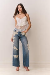 Annemarie Fringe Crop Top