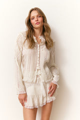Aralina Silk Blouse - IVORY