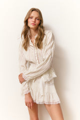 Aralina Silk Blouse - IVORY