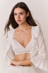 Ismene Cotton Victorian Bralette Top