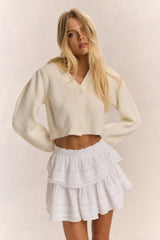 Avignon V-Neck Crop Cardigan