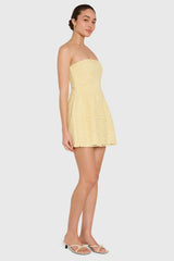 Strapless Bethany Romper in Crochet Lace