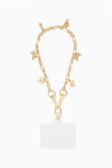 Case-Mate x LoveShackFancy Anchor Card Phone Charm - Gold w/ Charms