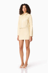 CURAAE Airlie Jacket & Mini Skirt Set in Yellow