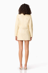 CURAAE Airlie Jacket & Mini Skirt Set in Yellow