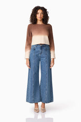 CURAAE Malta Knit Jumper in Brown & Beige