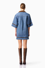 CURAAE Rhea Denim Shirt Dress