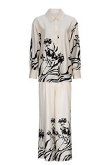 CURAAE Cannes Set in White & Black Floral