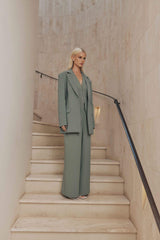 CURAAE Antara Slim Fit Blazer in Green