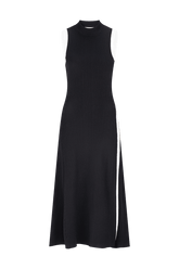 CURAAE Berlin Rib Knit Midi Dress in Black