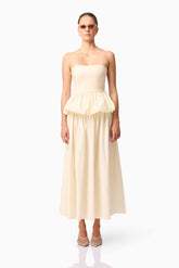 CURAAE Delia Top & Skirt Set in White