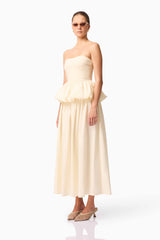CURAAE Delia Top & Skirt Set in White