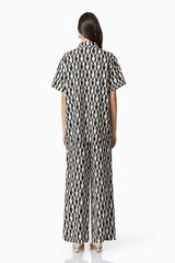 CURAAE Gianna Trousers In Black & White