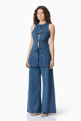 CURAAE Clara Sleeveless Denim Set