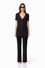 CURAAE Annabelle Knit Shirt In Black