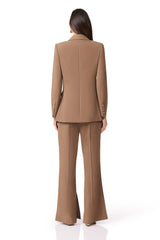 CURAAE Sandy Suit Trouser In Brown