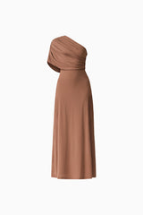 CURAAE Gizelle Maxi Dress in Brown