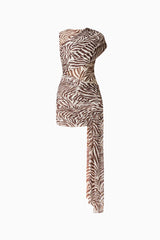 CURAAE Arabelle Mini Dress in Zebra Print