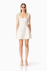 CURAAE Chantel Mini Dress in White