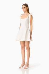 CURAAE Chantel Mini Dress in White