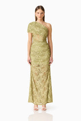 CURAAE Fiorella Skirt in Pistachio Green