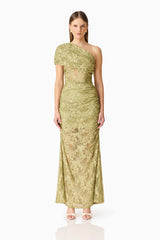 CURAAE Fiorella Skirt in Pistachio Green