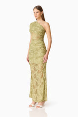 CURAAE Fiorella Skirt in Pistachio Green