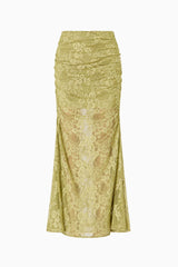 CURAAE Fiorella Skirt in Pistachio Green