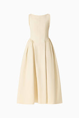 CURAAE Lavelle Maxi Dress in Lemon Yellow