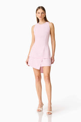 CURAAE Celie Top & Skirt Set in Blush Pink