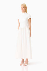CURAAE Amaris Midi Dress in White
