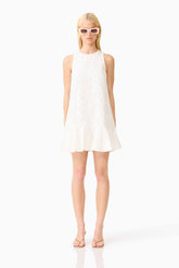 CURAAE Sierra Mini Shift Dress in White
