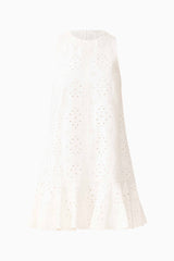 CURAAE Sierra Mini Shift Dress in White