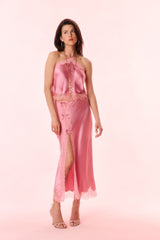 Calder Silk-Blend Maxi Slip Skirt